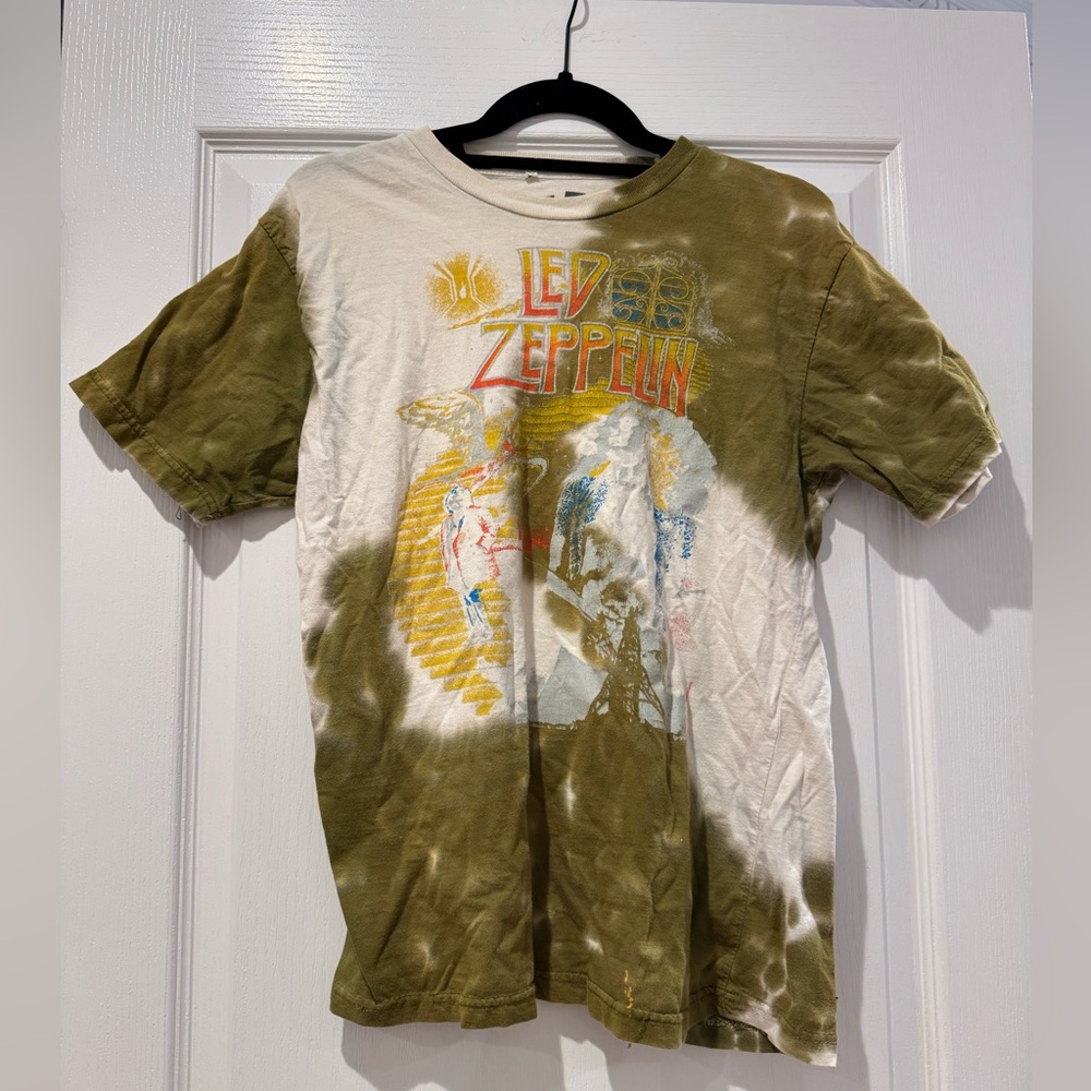 Bravado Olive and White Led Zeppelin Women's Top